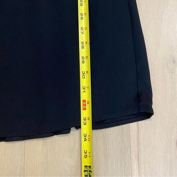 Zara | Black Lace Accent Pleated Sheath Dress xs 🖤 - Picture 11 of 12